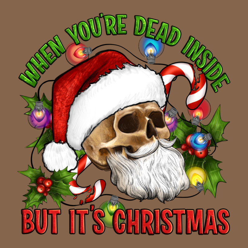 When You're Dead Inside But It's Christmas Hippie Skeleton Santa Premium Tee by Artiststas | Teevron
