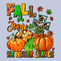 Fall For Jesus He Never Leaves Long Sleeve Tee | Teevron
