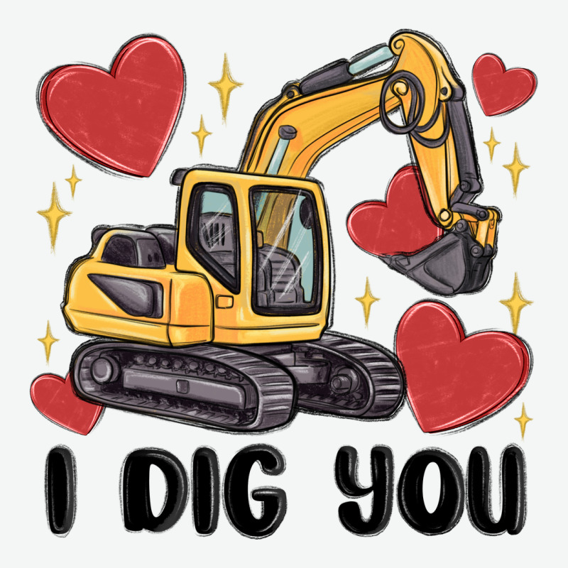 I Dig You Valentines Excavator Urban Heavy Tee by MaliasSmallBusiness | Teevron