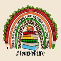 Christmas Teacherlife Rainbow Ladies Tee | Teevron
