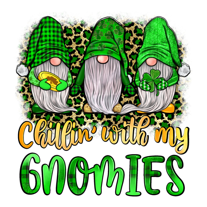 St Patrick S Chillin With My Gnomies Ladies Tee by JahusDesignShop | Teevron