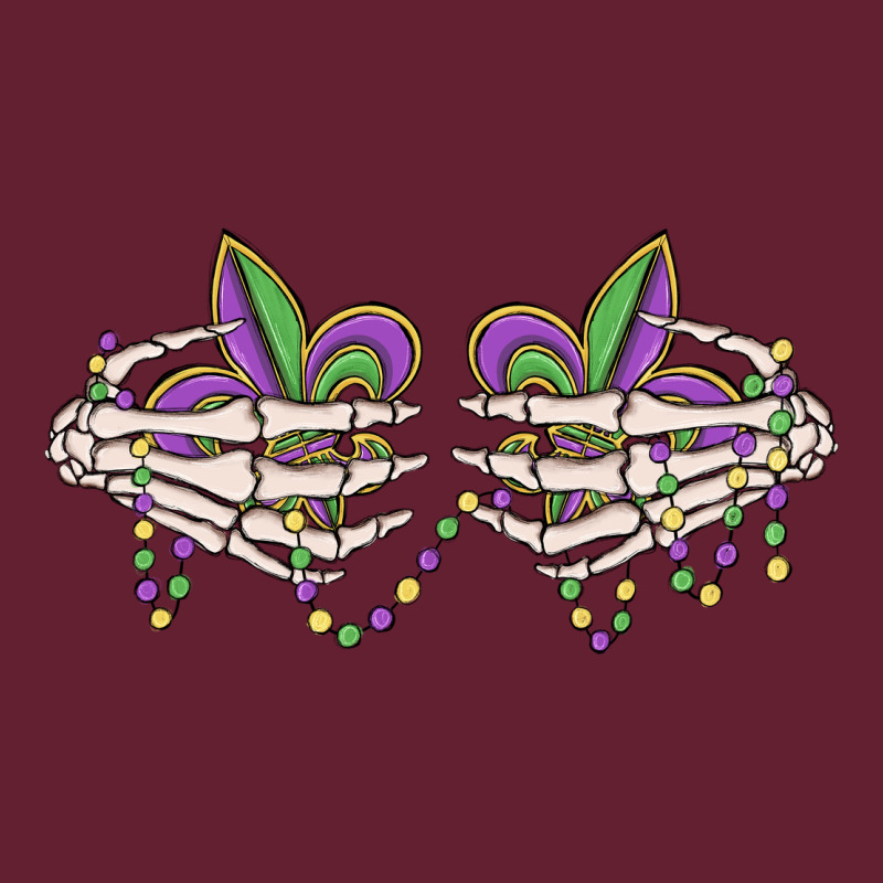 Skeleton Hands Mardi Gras Classic Tee by MaliasSmallBusiness | Teevron