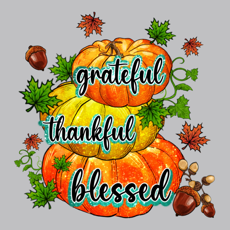 Grateful Thankful Blessed Long Sleeve Tee by MaliasSmallBusiness | Teevron