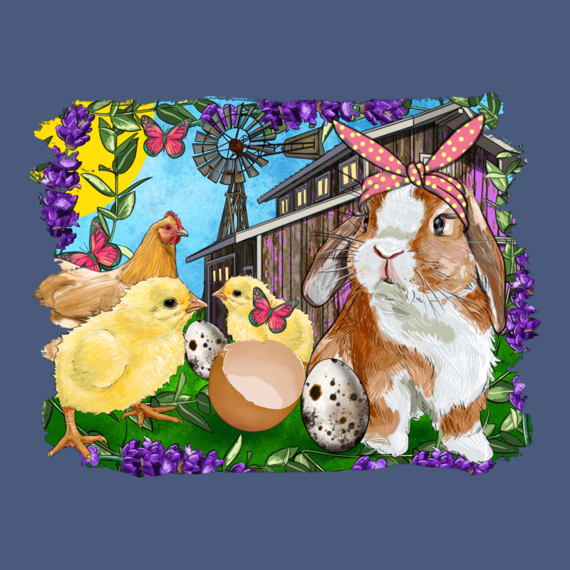 Easter Farm Chicks And Bunny Vintage Hoodie by RanaPortraitStore | Teevron