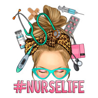 blonde messy bun nurse life | Teevron