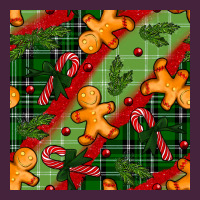 Christmas Gingerbread Man And Candy Cane Seamless Pattern Premium Tee | Teevron