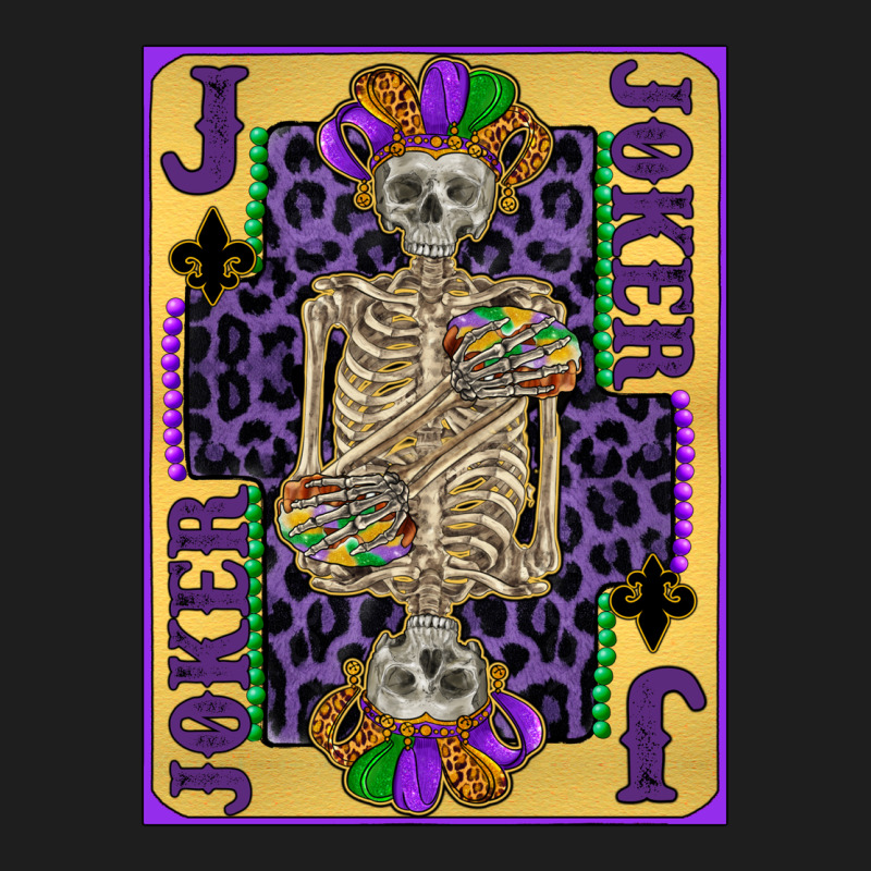 Joker Mardi Gras Skeleton Heavyweight Hoodie by CowGirlArtShop | Teevron