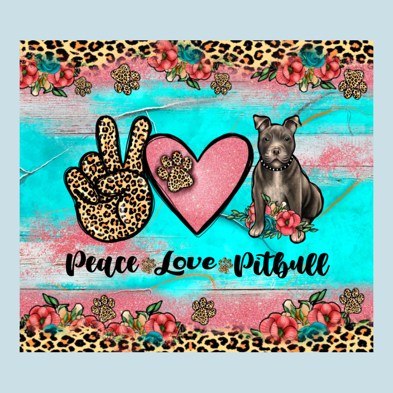 Peace Love Pitbull Ladies Tee by JahusDesignShop | Teevron