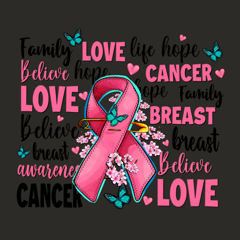 Breast Cancer Ribbons With Cancer Words Heavy Core Tee by AdoDesignShop | Teevron