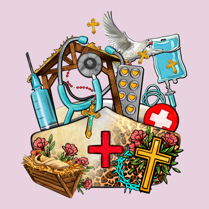 Nurse  Cross And Jesus Ladies Tee by AdoDesignShop | Teevron