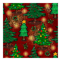 Christmas Trees Seamless Pattern Premium Tee | Teevron