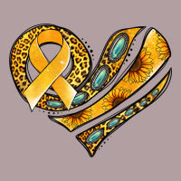 Childhood Cancer Awareness Heart Vintage Hoodie | Teevron
