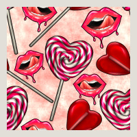 Valentines Day Lollipops And Lips Seamless Pattern Heavy Core Tee | Teevron