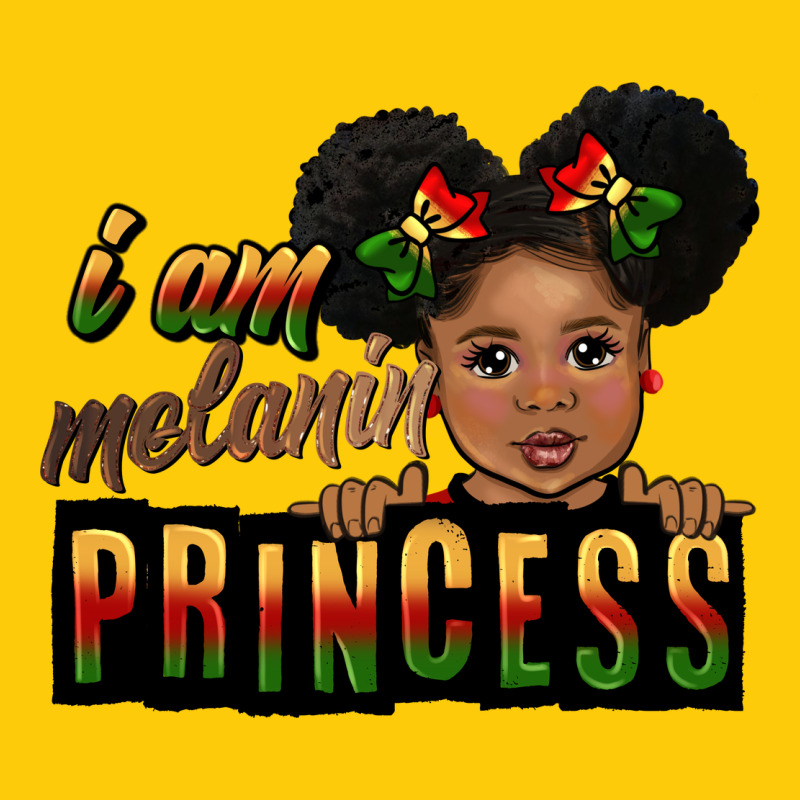 I Am Melanin Princess Black Peekaboo Premium Hoodie by CowGirlArtShop | Teevron