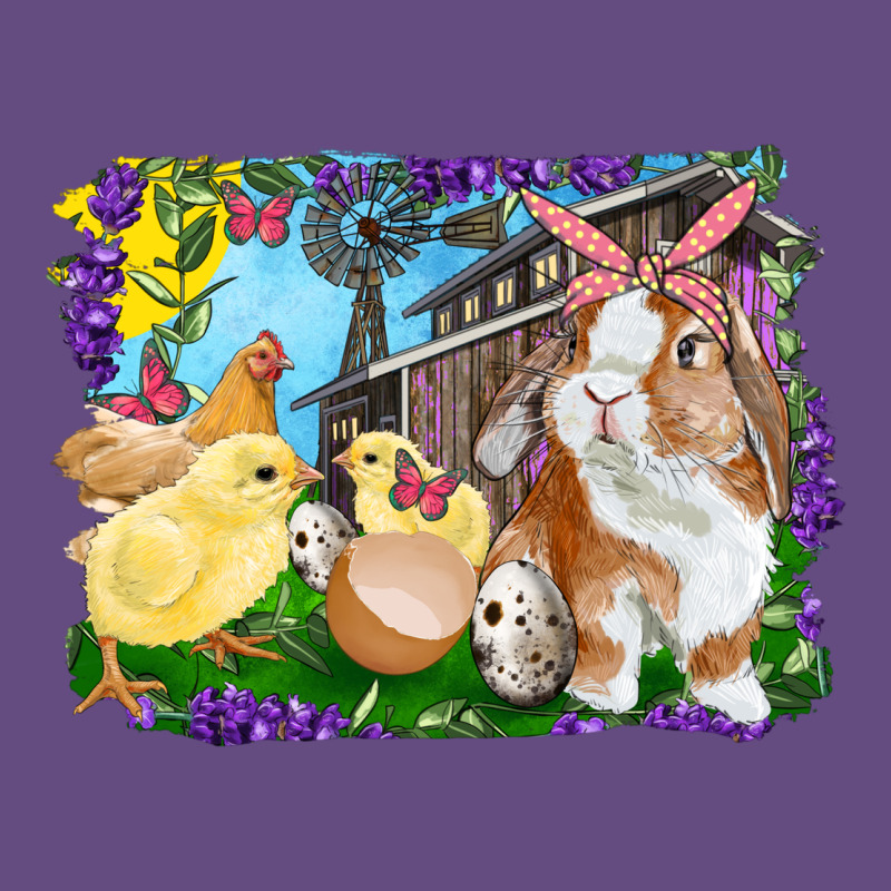 Easter Farm Chicks And Bunny Vintage Hoodie by RanaPortraitStore | Teevron