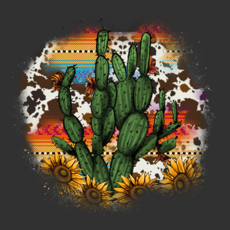 Cowhide Aztec Sunflowers Cactus Urban Heavy Tee by AdoDesignShop | Teevron
