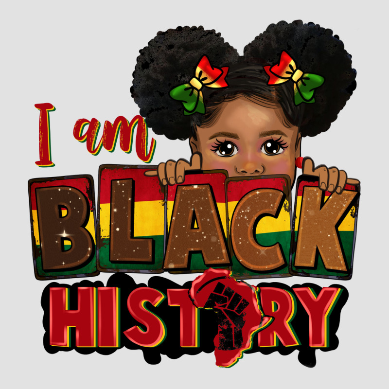 I Am Black History Black Girl Peekaboo Juneteenth Premium Hoodie by CowGirlArtShop | Teevron