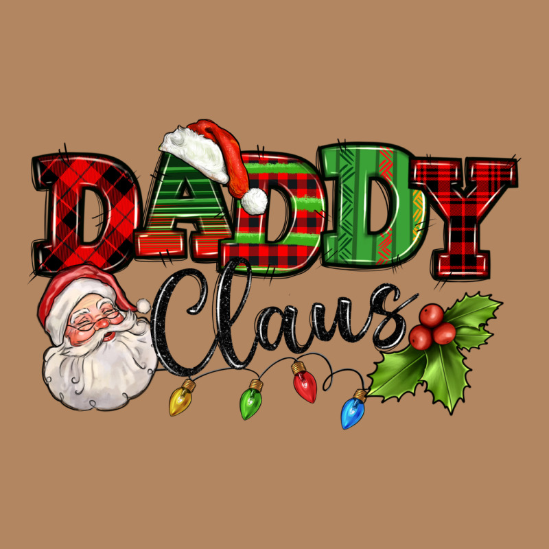 Daddy Claus Santa Christmas Lights And Holly Long Sleeve Tee by NancyCooperArtShop | Teevron