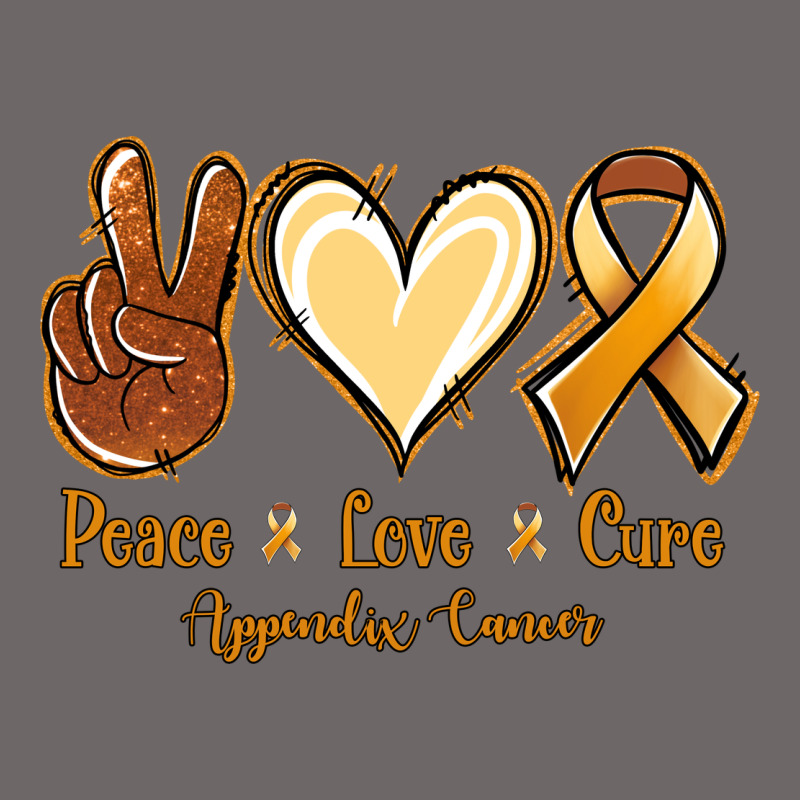 Peace Love Cure Appendix Cancer Classic Tee by NancyCooperArtShop | Teevron