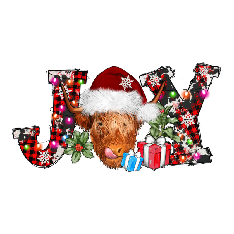 Joy Christmas Heifer Premium Tee by AdoDesignShop | Teevron