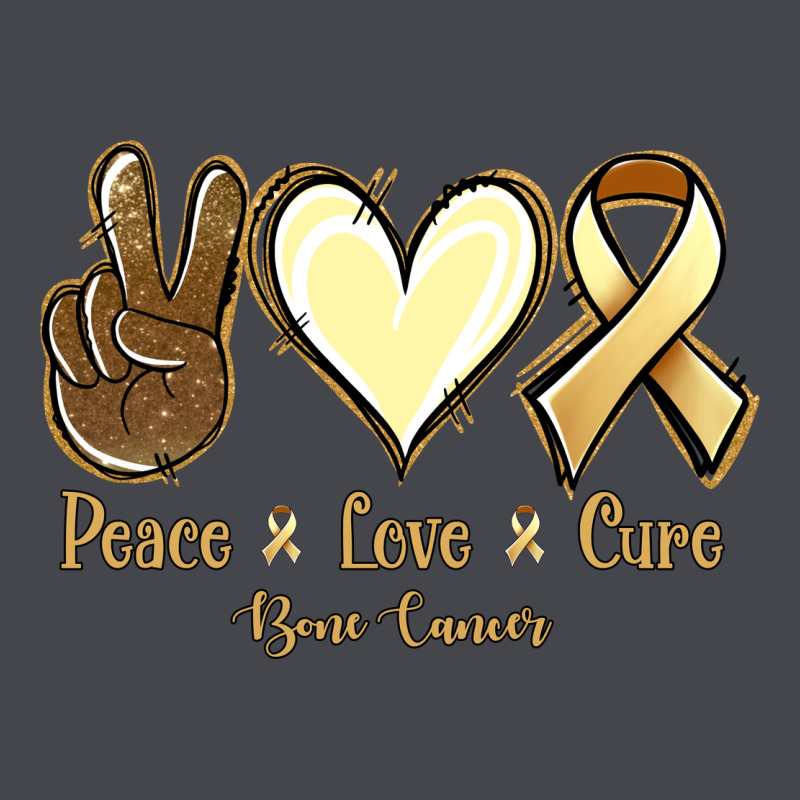 Peace Love Cure Bone Cancer Classic Tee by NancyCooperArtShop | Teevron