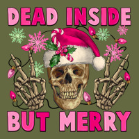 Dead Inside But Merry Pink Christmas Skeleton Long Sleeve Tee | Teevron