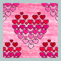 Valentines Day Hearts Seamless Pattern Heavy Core Tee | Teevron