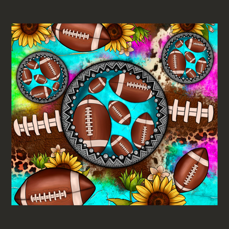 Football Tie Dye Gemstone Sunflower Heavy Core Tee by JahusDesignShop | Teevron