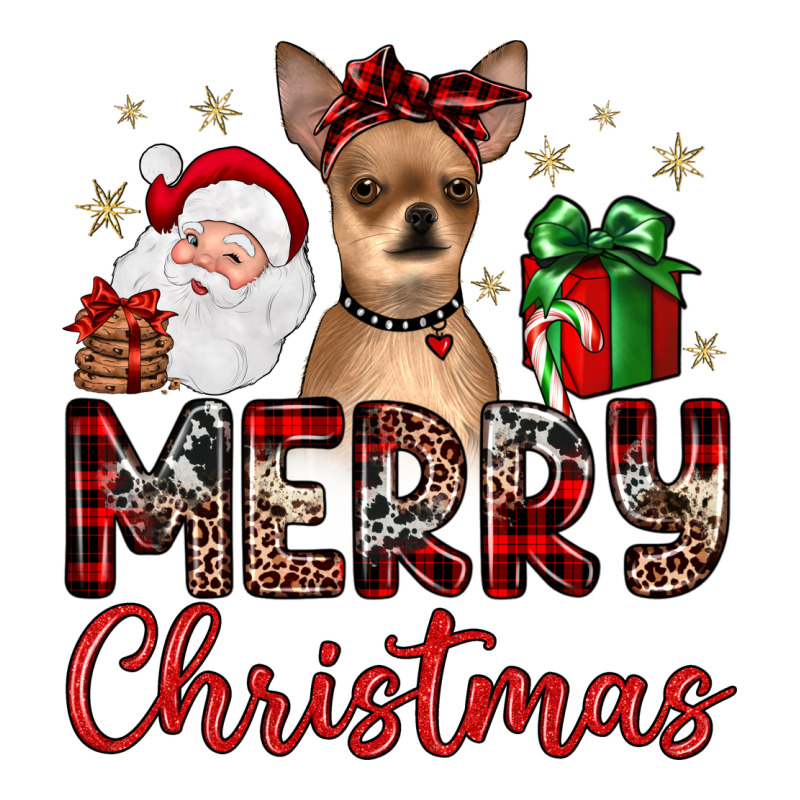 Merry Christmas Chihuahua Ladies Tee by JahusDesignShop | Teevron