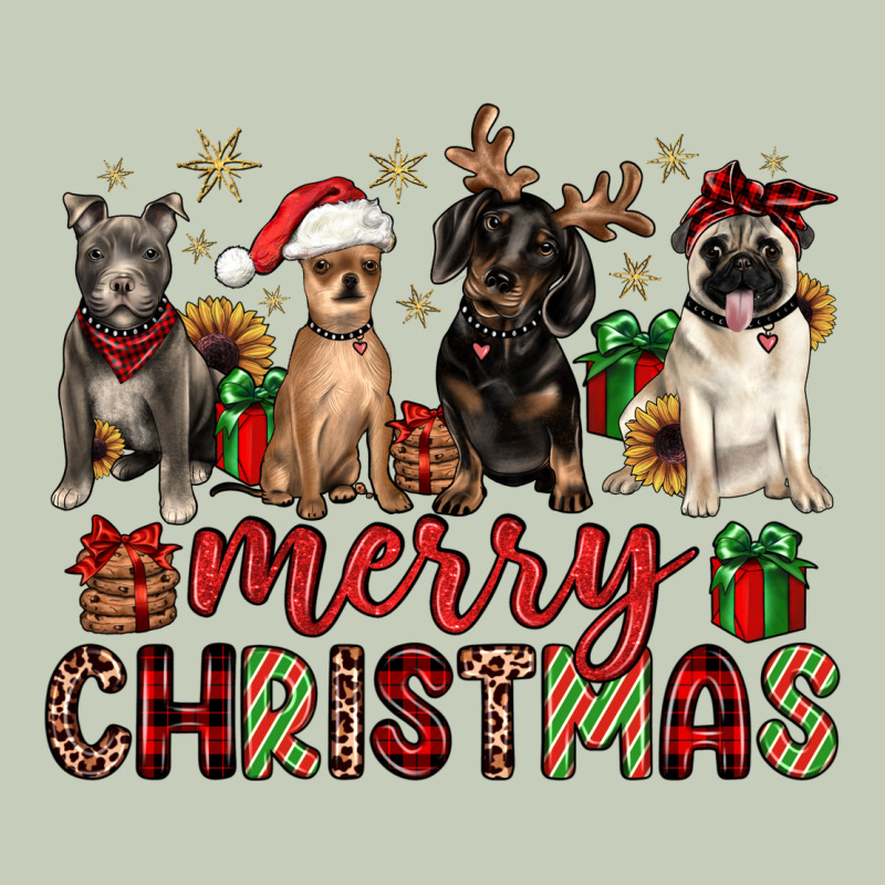 Merry Christmas Chihuahua Pitbull Pug Dachshund Ladies Tee by JahusDesignShop | Teevron