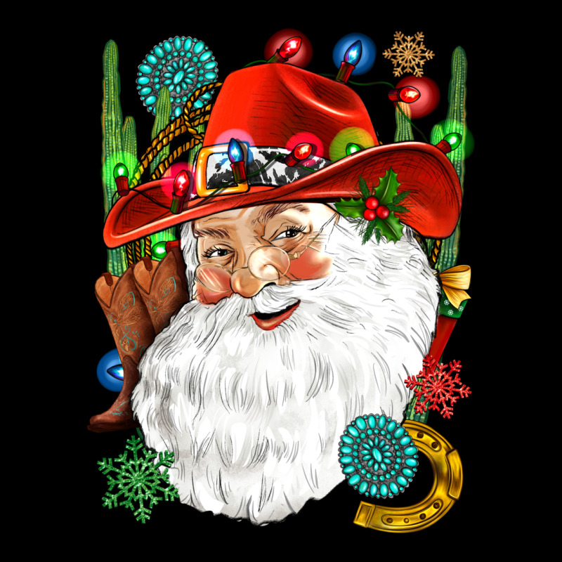 Cowboy Santa Long Sleeve Tee by NancyCooperArtShop | Teevron