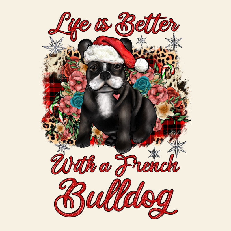 Christmas Life Is Better With A French Bulldog Vintage Tee by JahusDesignShop | Teevron