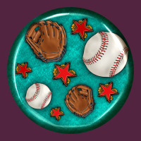 Baseball With Sunflower Round Earrings Urban Hoodie | Teevron