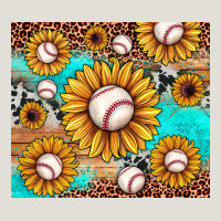 Baseball Leopard Turquoise Sunflower Heavy Core Tee | Teevron