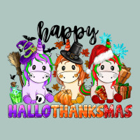 Happy Hallothanksmas Unicorn Premium Sweatshirt | Teevron