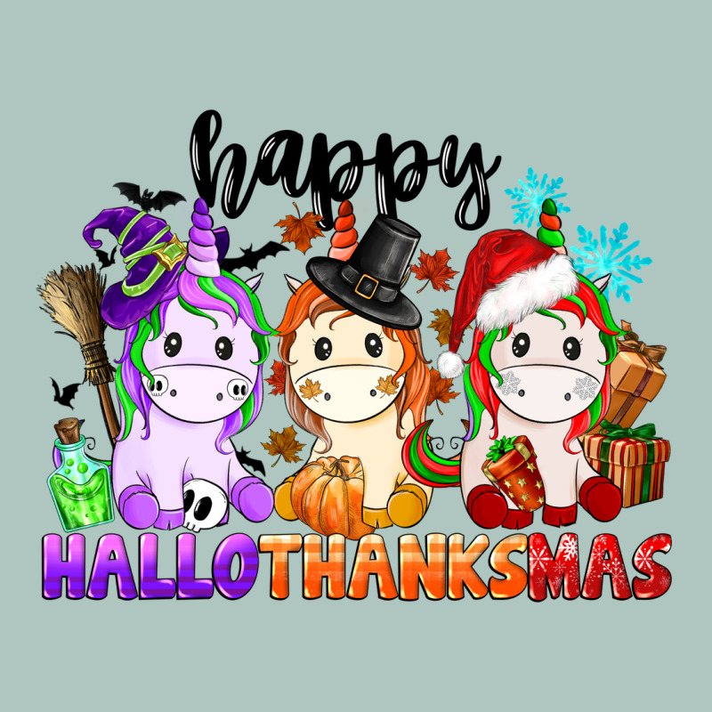 Happy Hallothanksmas Unicorn Premium Sweatshirt by CowGirlArtShop | Teevron