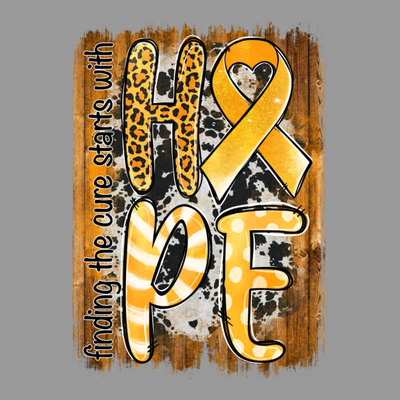Finding The Cure Starts With Hope Childhood Cancer Awareness  With Bac Vintage Hoodie by Jasminsmagicworld | Teevron