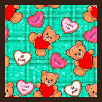 Valentines Day Teddy Bears And Cookies Seamless Pattern Heavy Core Tee | Teevron