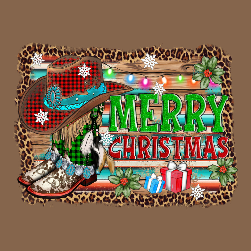 Merry Christmas Western Boots Premium Tee by AdoDesignShop | Teevron