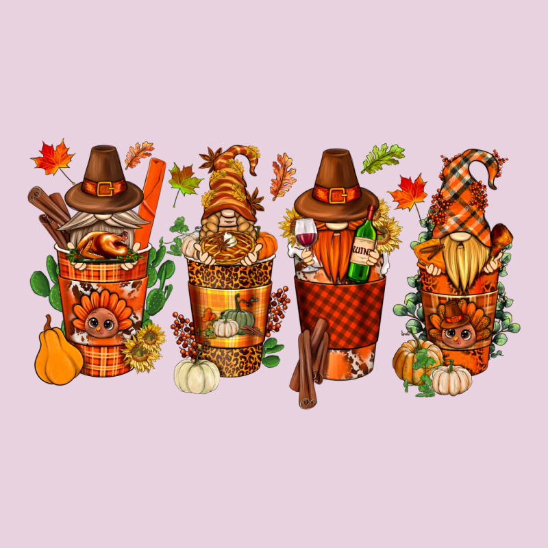 Thanksgiving Coffee Cups With Gnomes Bbs Ladies Tee by BundleAndBundleShop | Teevron