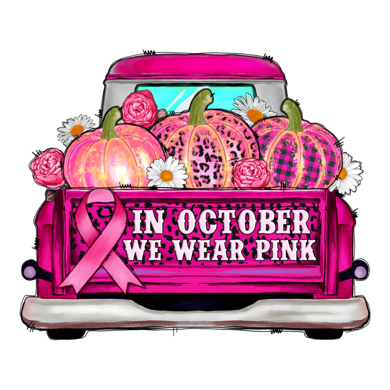 Truck In October We Wear Pink Premium Tee by AdoDesignShop | Teevron