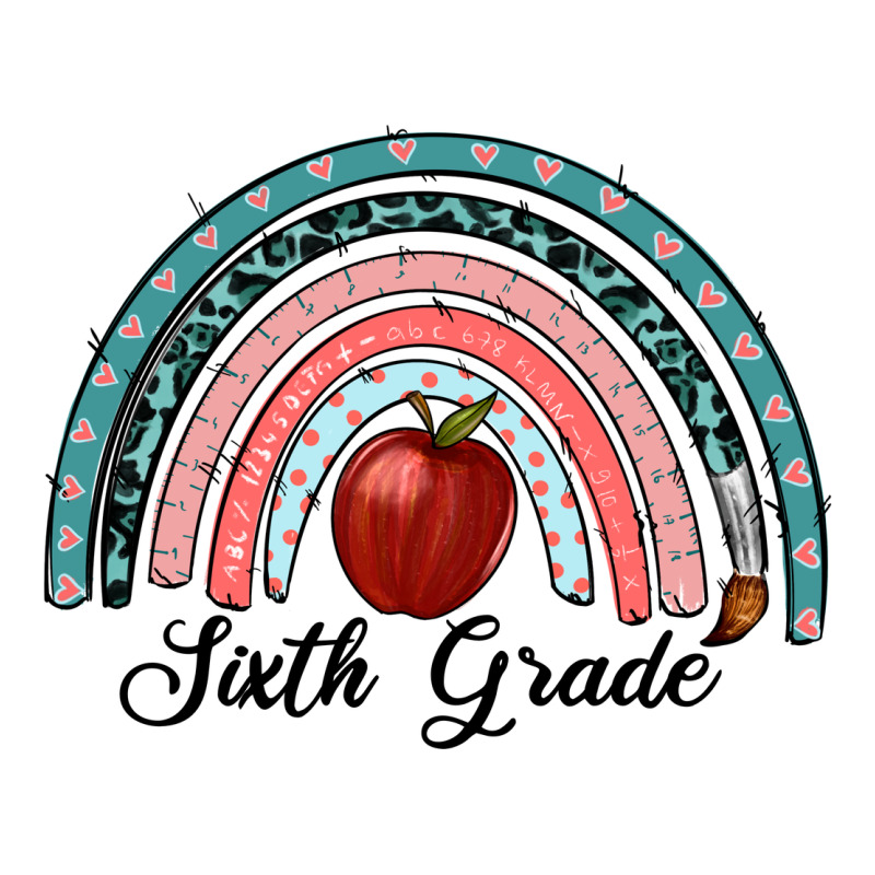 Sixth Grade Rainbow Ladies Tee by RanaPortraitStore | Teevron