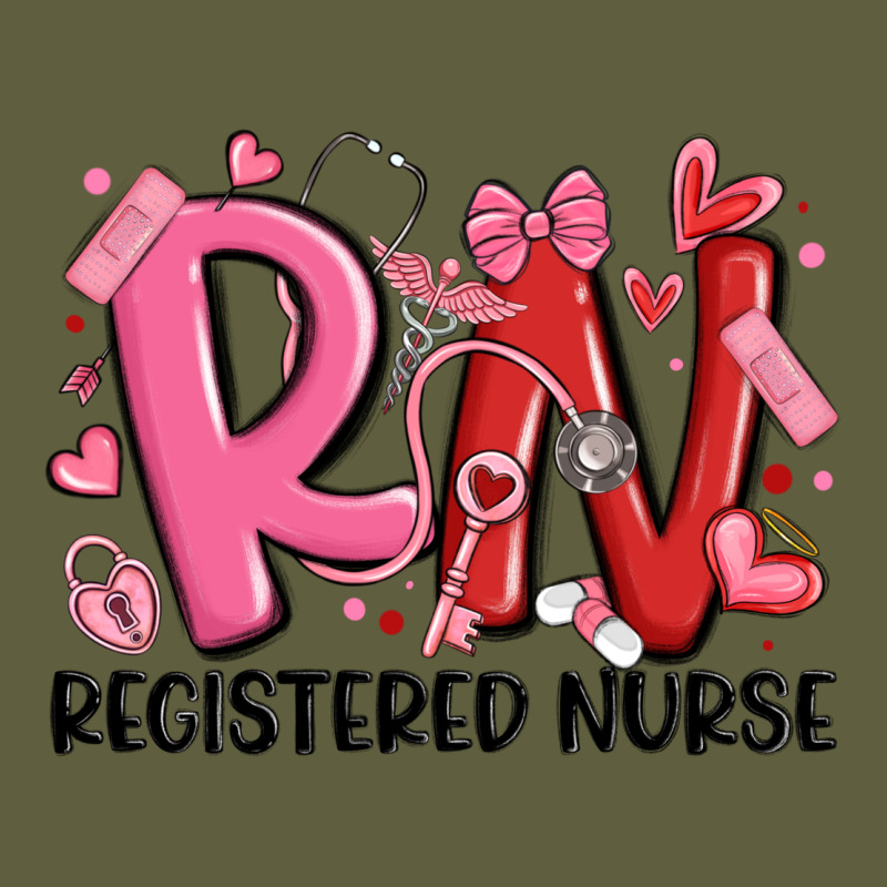 Rn Registered Nurse Valentines Day Vintage Tee by MaliasSmallBusiness | Teevron