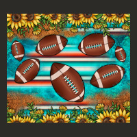 Football Turquoise Sunflower Heavy Core Tee | Teevron
