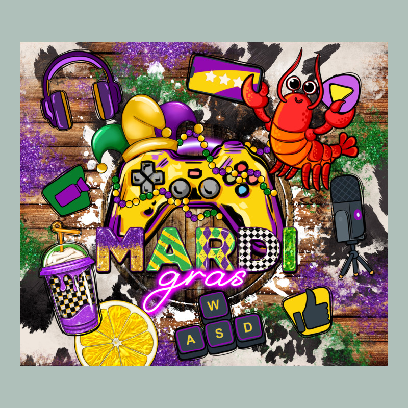 Mardi Gras Gamer Heavyweight Hoodie by CowGirlArtShop | Teevron