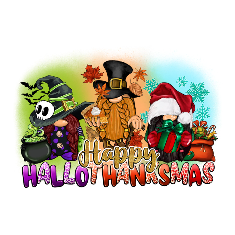 Happy Hallothanksmas Gnomes Premium Sweatshirt by CowGirlArtShop | Teevron