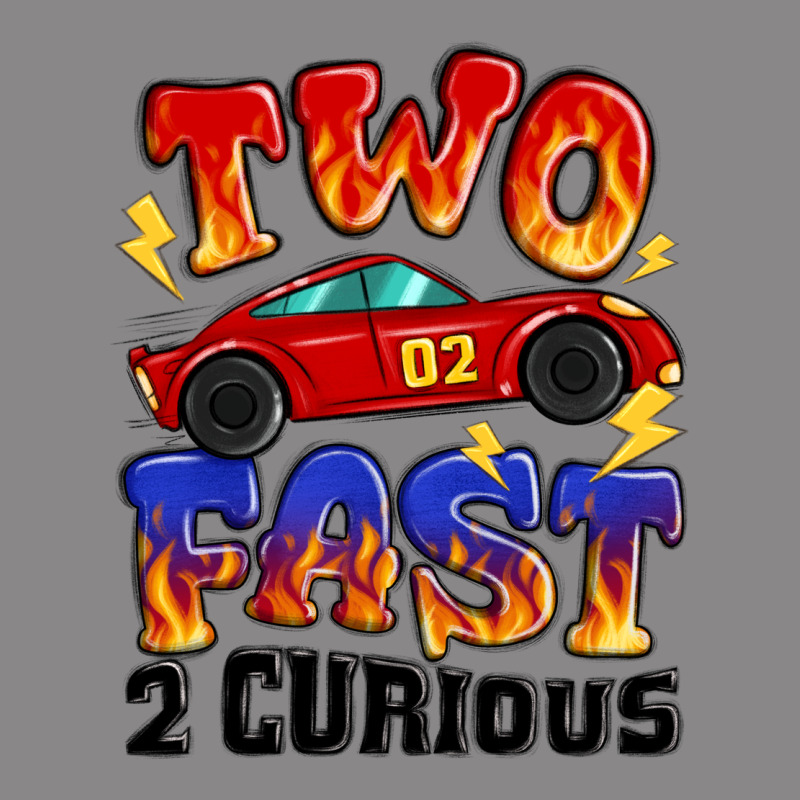 Two Fast Two Curious Boys Birthday Racing Car Vintage Tee by MaliasSmallBusiness | Teevron
