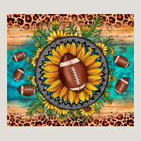 Football Leopard Turquoise Sunflower Heavy Core Tee | Teevron