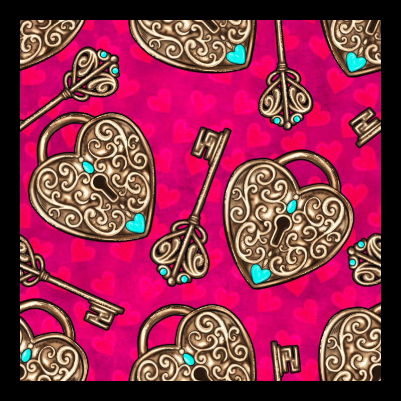 Valentines Day Lock And Key Seamless Pattern Heavy Core Tee by BundleAndBundleShop | Teevron