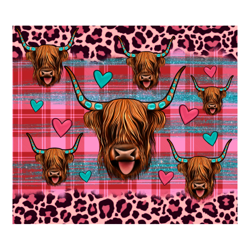 Highland Cow Valentines Premium Tee by JahusDesignShop | Teevron